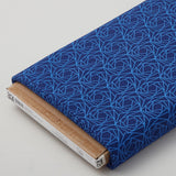 Jardin Blue Favorites - Navy Roses 8 Yard Bolt