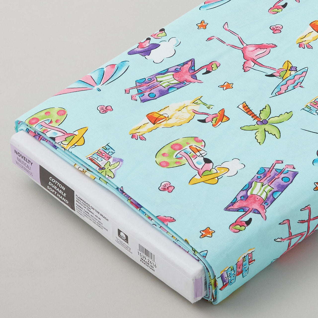 Flamingo Beach - Aqua 8 Yard Bolt