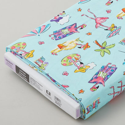 Flamingo Beach - Aqua 8 Yard Bolt