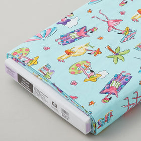 Flamingo Beach - Aqua 8 Yard Bolt