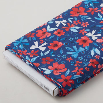 Petal Parade - Navy Mixed Floral 8 Yard Bolt