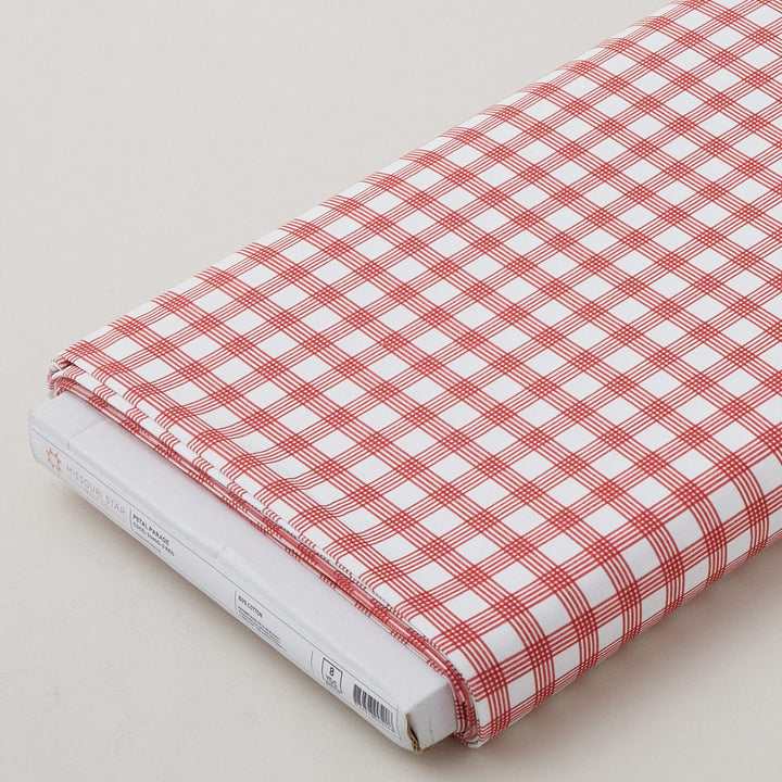 Petal Parade - Red Plaid 8 Yard Bolt
