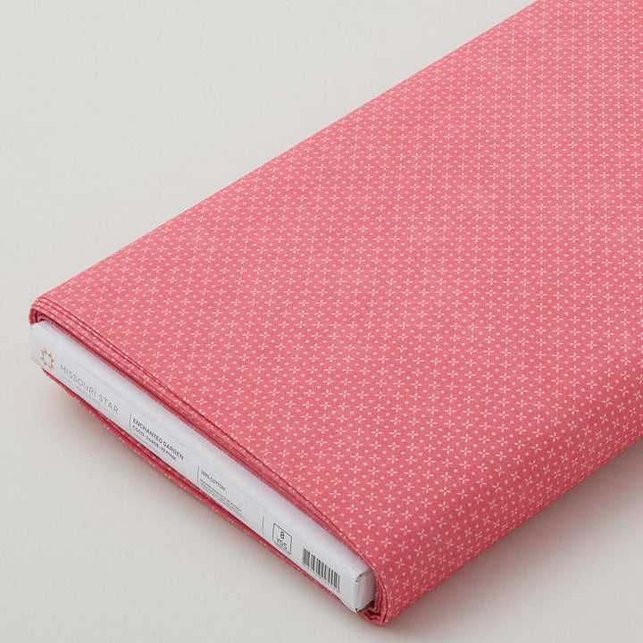Enchanted Garden - Pink Dots and Xs 8 Yard Bolt