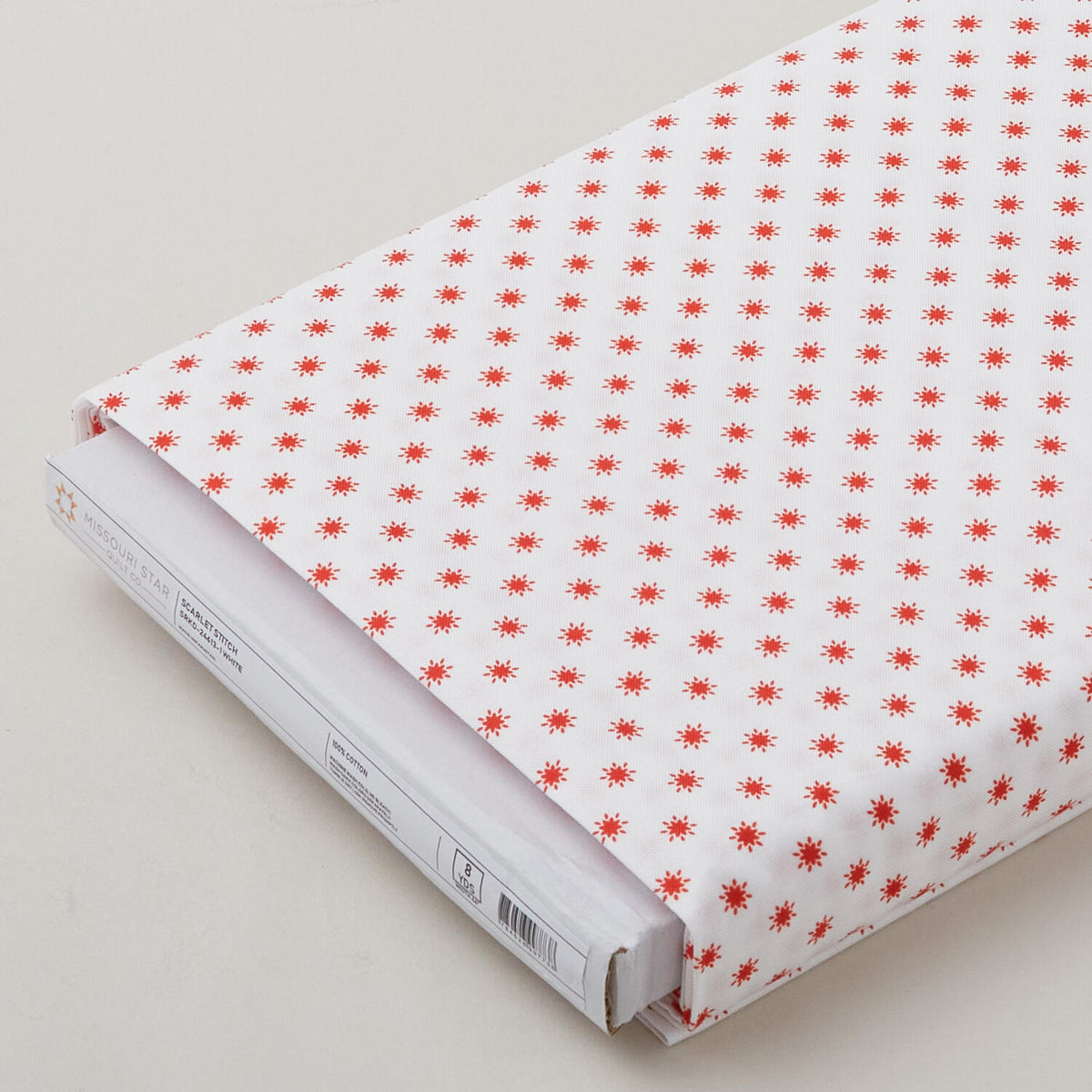 Scarlet Stitch - White Tiles 8 Yard Bolt