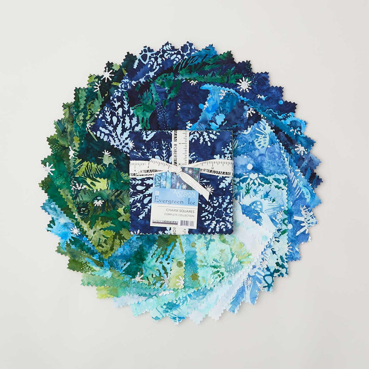 Artisan Batiks - Evergreen Ice Charm Pack