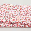 Crimson Posies Favorites - White Tossed Floral Sprigs 2 Yard Cut