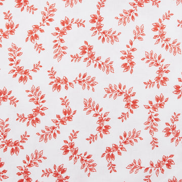 Crimson Posies Favorites - White Tossed Laurels 2 Yard Cut