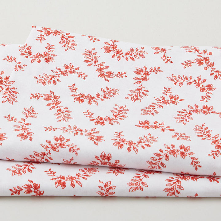 Crimson Posies Favorites - White Tossed Laurels 2 Yard Cut