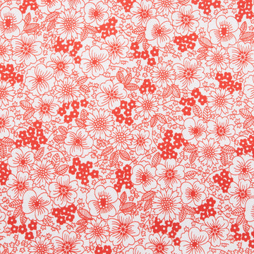 Crimson Posies Favorites - White Packed Florals 2 Yard Cut
