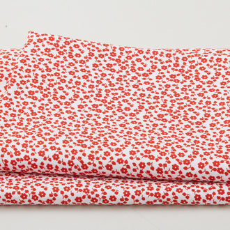 Crimson Posies Favorites - White Small Florals 2 Yard Cut