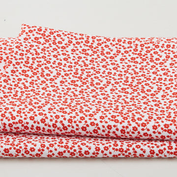 Crimson Posies Favorites - White Small Florals 2 Yard Cut