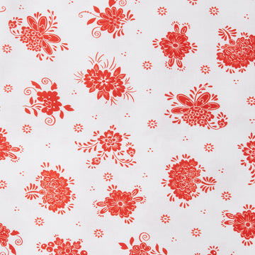 Crimson Posies Favorites - White Tossed Bouquet 2 Yard Cut