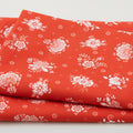Crimson Posies Favorites - Garnet Tossed Bouquet 2 Yard Cut