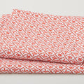 Crimson Posies Favorites - White Floral Ogee 2 Yard Cut
