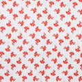 Crimson Posies Favorites - White Tossed Single Flower 2 Yard Cut