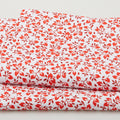 Crimson Posies Favorites - White Packed Leaves 2 Yard Cut