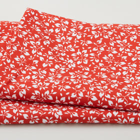 Crimson Posies Favorites - Garnet Packed Leaves 2 Yard Cut