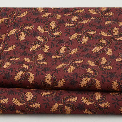 Meyer House Favorites - Red Paisley Flower 2 Yard Cut