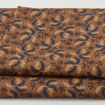 Meyer House Favorites - Brown Paisley Flower 2 Yard Cut
