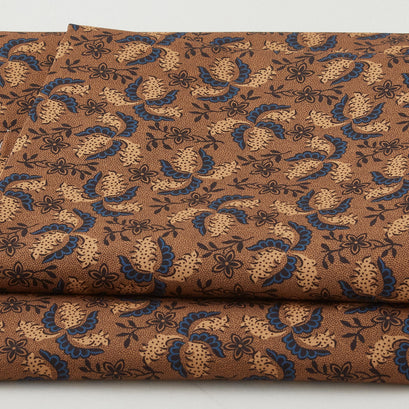Meyer House Favorites - Brown Paisley Flower 2 Yard Cut