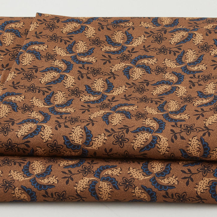 Meyer House Favorites - Brown Paisley Flower 2 Yard Cut