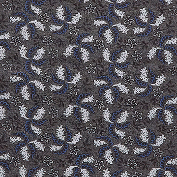 Meyer House Favorites - Charcoal Paisley Flower 2 Yard Cut