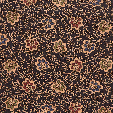 Meyer House Favorites - Black Small Bouquet 2 Yard Cut