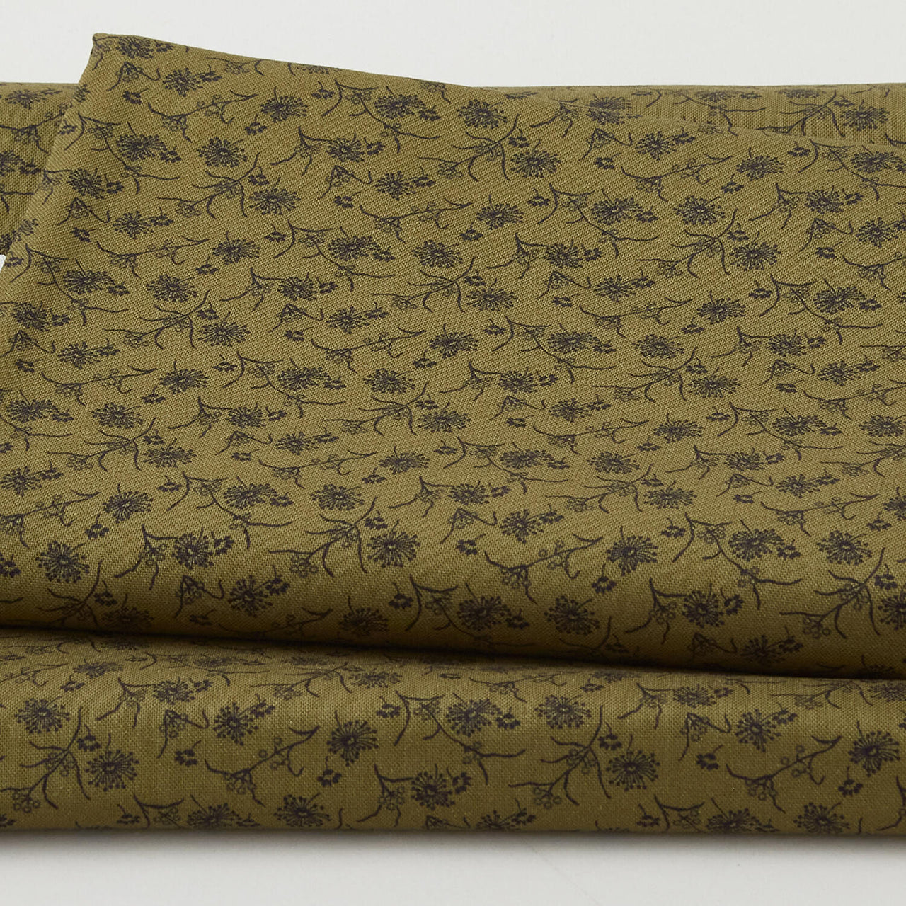 Meyer House Favorites - Green Scattered Flowers 2 Yard Cut