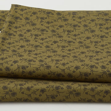 Meyer House Favorites - Green Scattered Flowers 2 Yard Cut