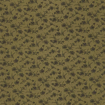 Meyer House Favorites - Green Scattered Flowers 2 Yard Cut