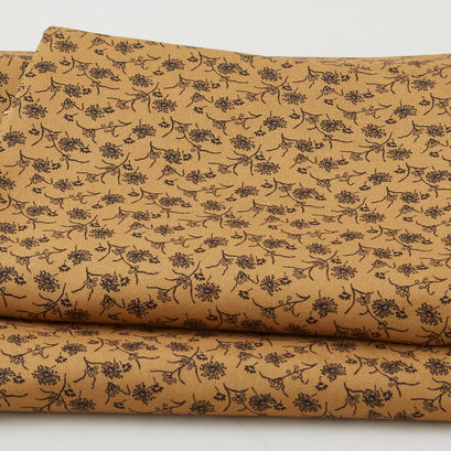 Meyer House Favorites - Gold Scattered Flowers 2 Yard Cut