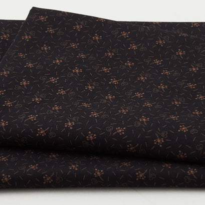 Meyer House Favorites - Black Flowers and Hearts 2 Yard Cut