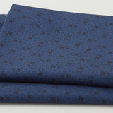 Meyer House Favorites - Blue Flowers and Hearts 2 Yard Cut