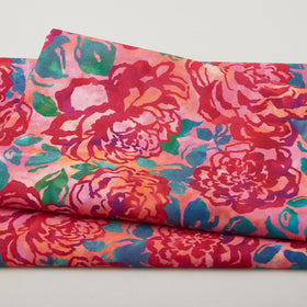 Berry Breeze Favorites - Watermelon Large Peonies Digitally Printed 2 Yard Cut