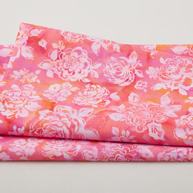 Berry Breeze Favorites - Pink Nectar Flower Toss Digitally Printed 2 Yard Cut