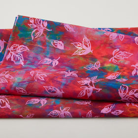 Berry Breeze Favorites - Cranberry Leaves Digitally Printed 2 Yard Cut