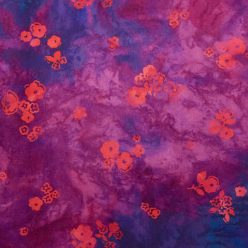 Berry Breeze Favorites - Plum Little Blossom Digitally Printed 2 Yard Cut