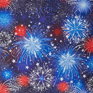 American Sparkle Wide - Americana Fireworks 108" Wide 3 Yard Cut
