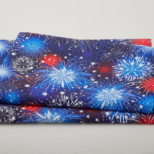 American Sparkle Wide - Americana Fireworks 108" Wide 3 Yard Cut