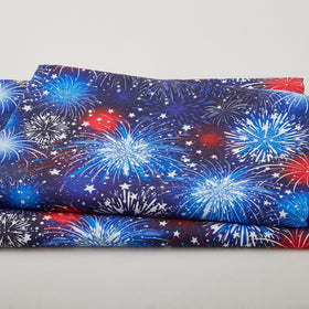 American Sparkle Wide - Americana Fireworks 108" Wide 3 Yard Cut