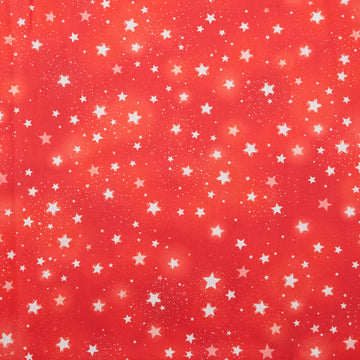 American Sparkle Wide - Red Stars 108" Wide 3 Yard Cut