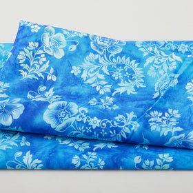 Poppy Skies Favorites - Cerulean Flower Sprigs Digitally Printed 2 Yard Cut