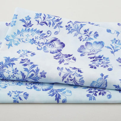 Poppy Skies Favorites - Wind Flower Sprigs Digitally Printed 2 Yard Cut