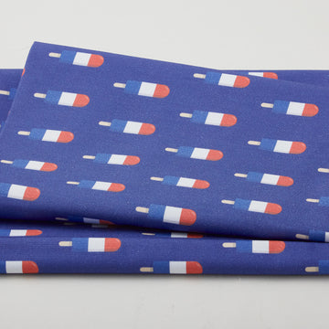 Summer Stars - Popsicles Navy 2 Yard Cut