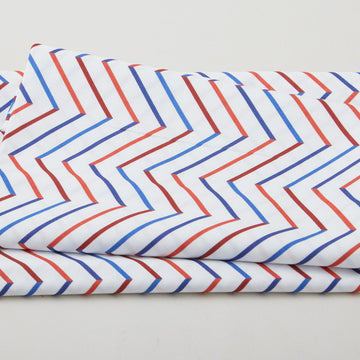 Summer Stars - Chevron White 2 Yard Cut