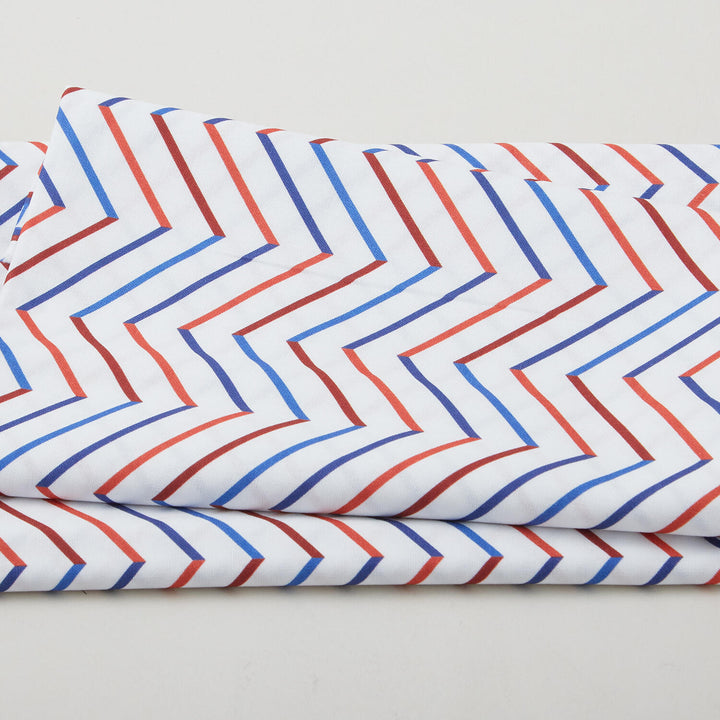 Summer Stars - Chevron White 2 Yard Cut