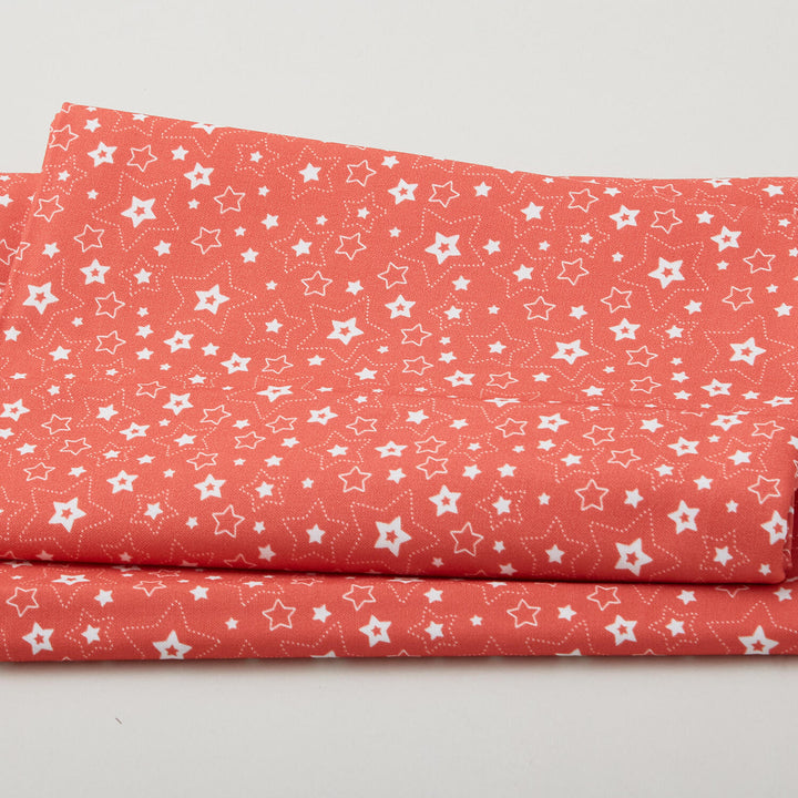 Summer Stars - Stars Linework Red 2 Yard Cut