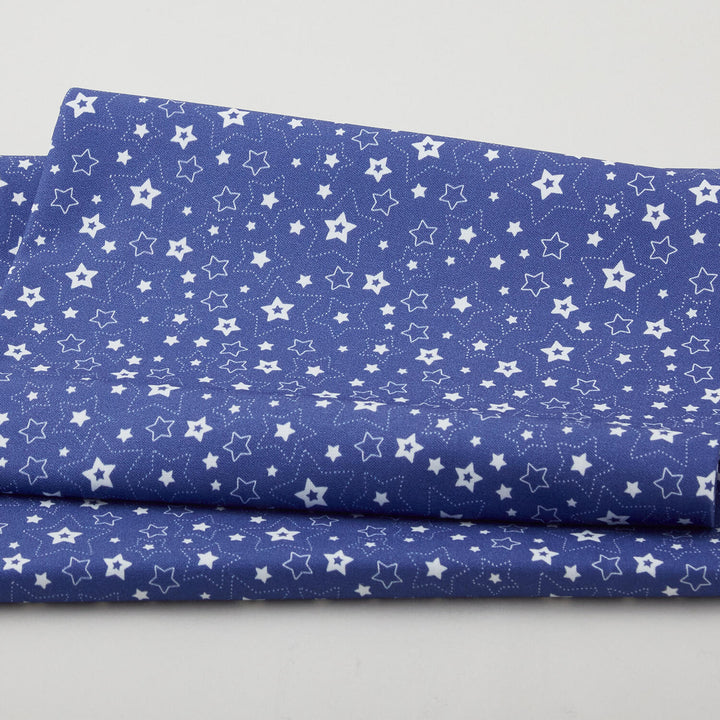 Summer Stars - Stars Linework Navy 2 Yard Cut