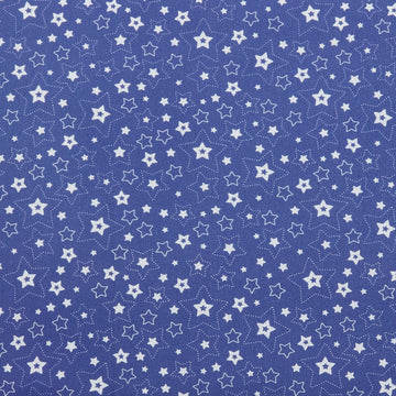 Summer Stars - Stars Linework Navy 2 Yard Cut