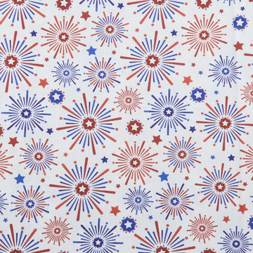 Summer Stars - Fireworks White 2 Yard Cut
